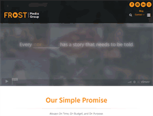 Tablet Screenshot of frostmediagroup.com